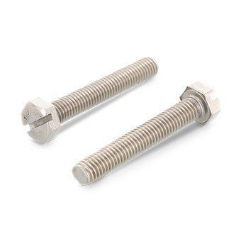 Рекомендуем купить Болт DIN 933 SZ M4x22 с шестигранной головкой, прямым шлицем и полной резьбой, нерж. сталь A2