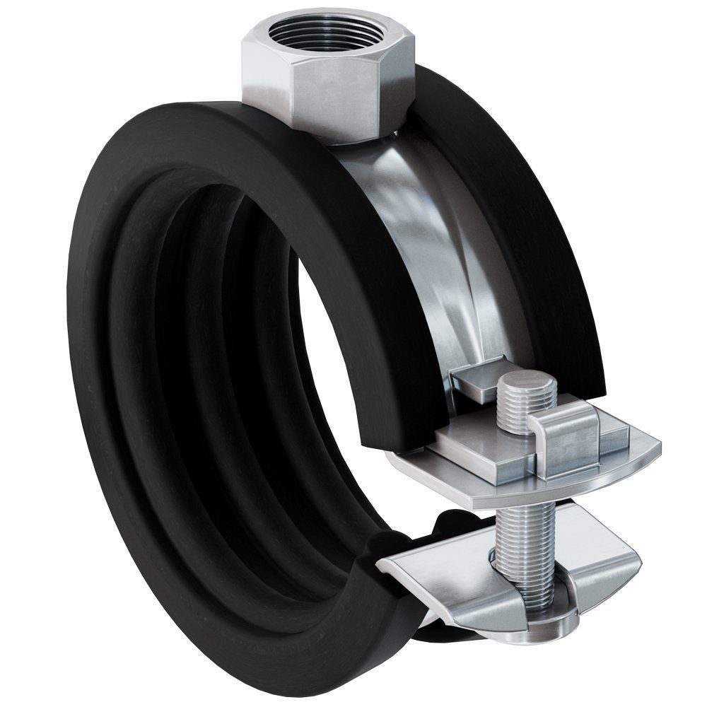 Рекомендуем купить Одновинтовой трубный хомут fischer FGRS 25-30 (3/4") с гайкой M8, оц. сталь