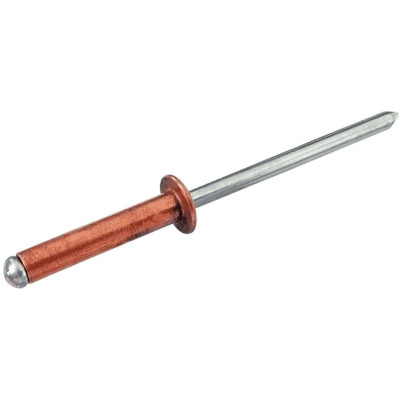 Рекомендуем купить Заклепка вытяжная открытая 4x14 со стандартным бортом, медь / оц. сталь
