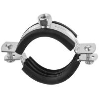 Купить хомут сантехнический 1/8" (9-11 мм) с резиновым профилем и гайкой м8 оптом | ПРОТОРГ