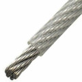 Купить трос art 814593 (din 3055)  полужесткий, с плетением 7х7, в пвх оболочке, нержавеющая сталь  оптом | ПРОТОРГ