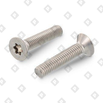 Винт ISO 10642 (DIN 7991) M6x12 с потайной головкой и шлицем TORX, нерж. сталь А2 - №1