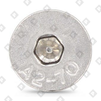 Винт ISO 10642 (DIN 7991) M16x25 с потайной головкой и внутренним шестигранником, нерж. сталь А2 - №2