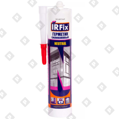 Герметик IRFix силиконовый нейтральный "Бесцветный", 310 мл - №1