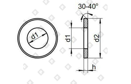 DIN 125 M6 (6.4) ЛАТ - №4