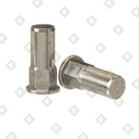 Заклепка М10x35.5 закрытая полушетигранная с внутренней резьбой и цилиндрическим бортом, нерж. сталь A2 - №1