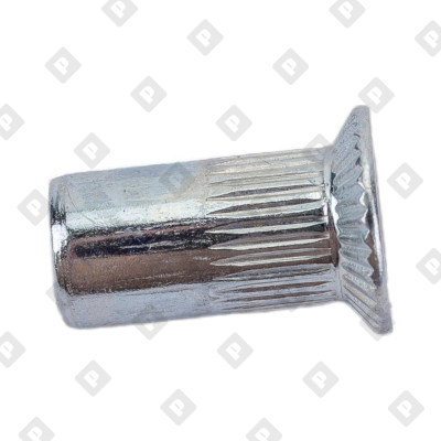 Заклепка M6x16 с внутренней резьбой и потайным бортиком, с насечками, оц. сталь - №3