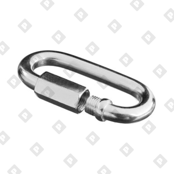 Карабин винтовой Ø5мм, оц. сталь - №1