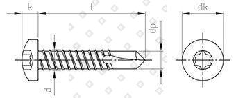 DIN 7504 A4 M 4,8X38 TX25 - №4