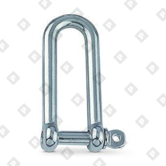 Скоба такелажная D-образная ART 8259 Ø8 мм удлиненная, нерж. сталь А4 - №3