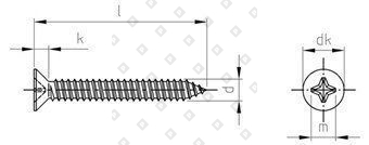 DIN 7982 A4 C 3,5X60 H - №4