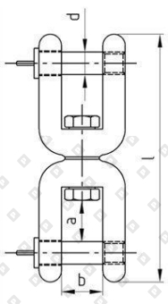 Вертлюг Art. 8256 вилка-вилка 5мм, нерж. сталь A4 - №3