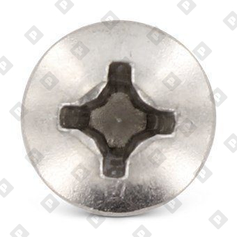 Саморез DIN 7981 4,8х25 с острым концом, полусферической головкой и крестовым шлицем, нерж. сталь А2 - №3