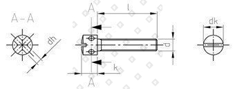 DIN 404 AISI 303 M 4X25 - №4