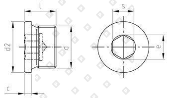 DIN 908 A2 G 3/4" согласно DIN 228 - №5