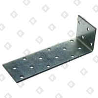 Уголок крепежный анкерный KUL 40x300x80x1.5 мм, оц. сталь - №1