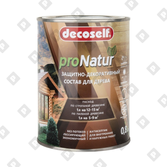 Антисептик лессирующий для дерева Pufas Decoself сосна (0,8 л) - №1