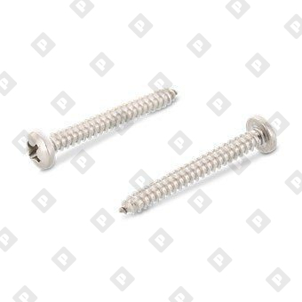 Саморез DIN 7981 4,8х25 с острым концом, полусферической головкой и крестовым шлицем, нерж. сталь А2 - №1