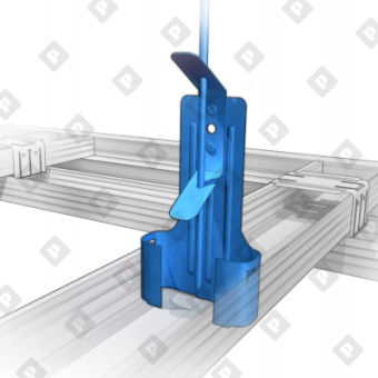 Подвес с зажимом анкерный, оц. сталь - №2