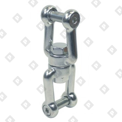 Вертлюг АРТ 8535 вилка-вилка со штифтом с внутренним шестигранником  16мм, нерж. сталь А4 - №1