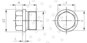 DIN 910 A4 M 10X1 согласно DIN 13 - №5