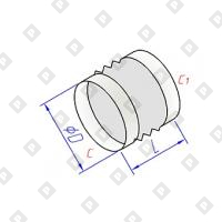 Мягкая вставка круглого сечения - №1