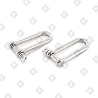 Скоба такелажная D-образная ART 8259 Ø8 мм удлиненная, нерж. сталь А4 - №1