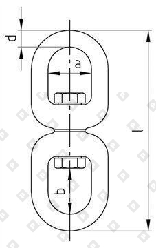 Вертлюг Art. 8254 петля-петля 19мм, нерж. сталь A4 - №3