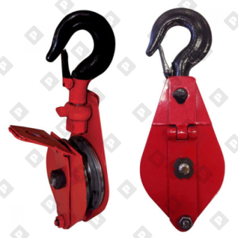 Блок одинарный монтажный грузовой HQGK с крюком, г/п 20т - №1