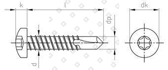 DIN 7504 A2 M 6,3X25 TX30 - №4