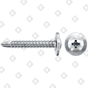 Профильный шуруп с пресс шайбой и сверлом fischer FPS-FPB 4,2X13 ZPF 1000, оц. сталь - №1