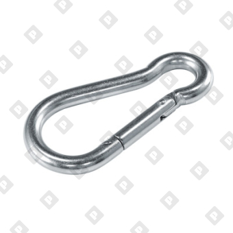 Карабин пожарный DIN 5299С 8x80, оц. сталь - №1