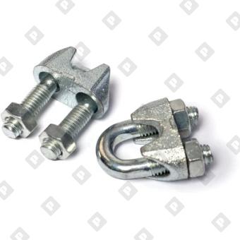 Зажим DIN 741 для троса Ø19/20мм, оц. сталь - №3